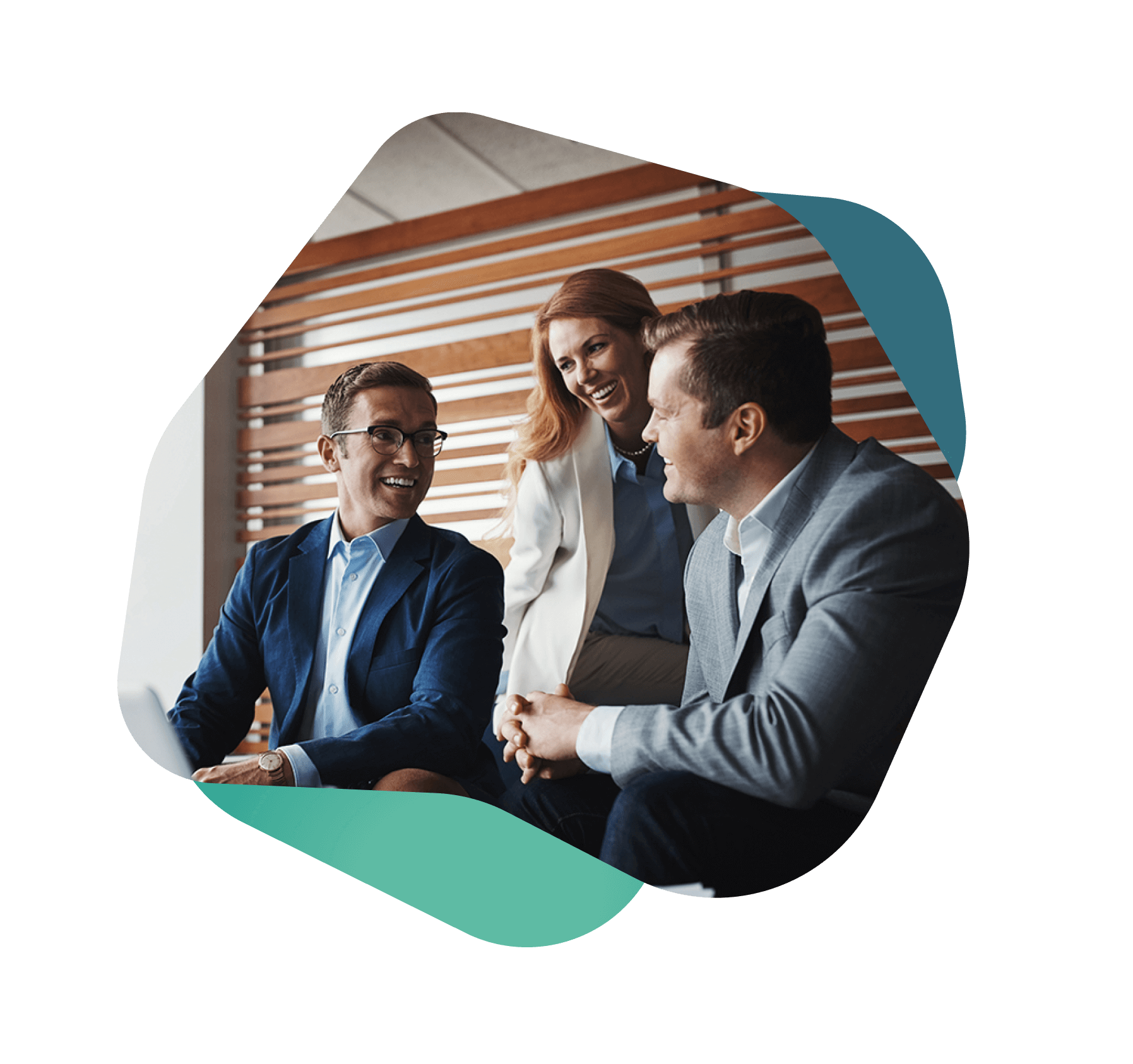 Bankers reviewing real-time customer insights on screen, representing CRM for Banks, data unification, and legacy system integration.