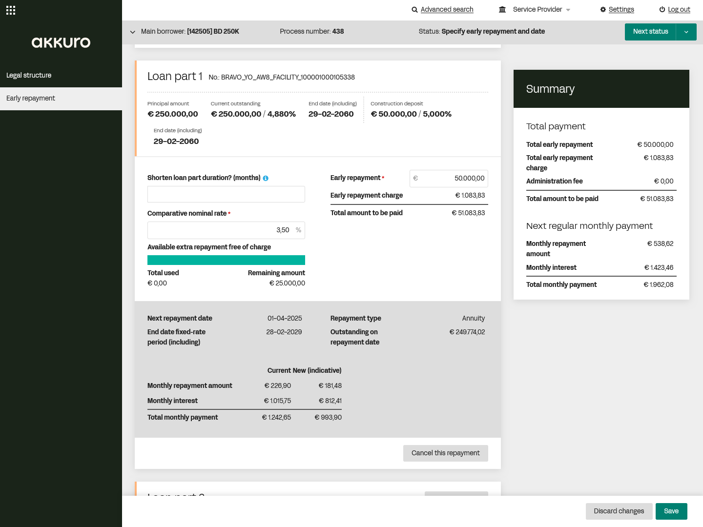 Akkuro Lending | Loan Management | Early & full repayments 