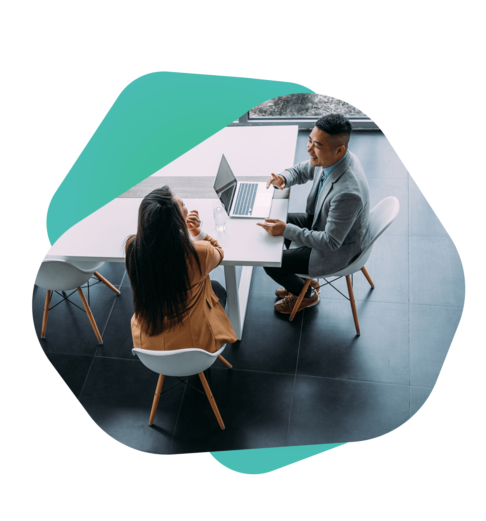 Team of investment professionals working together on an investment solution