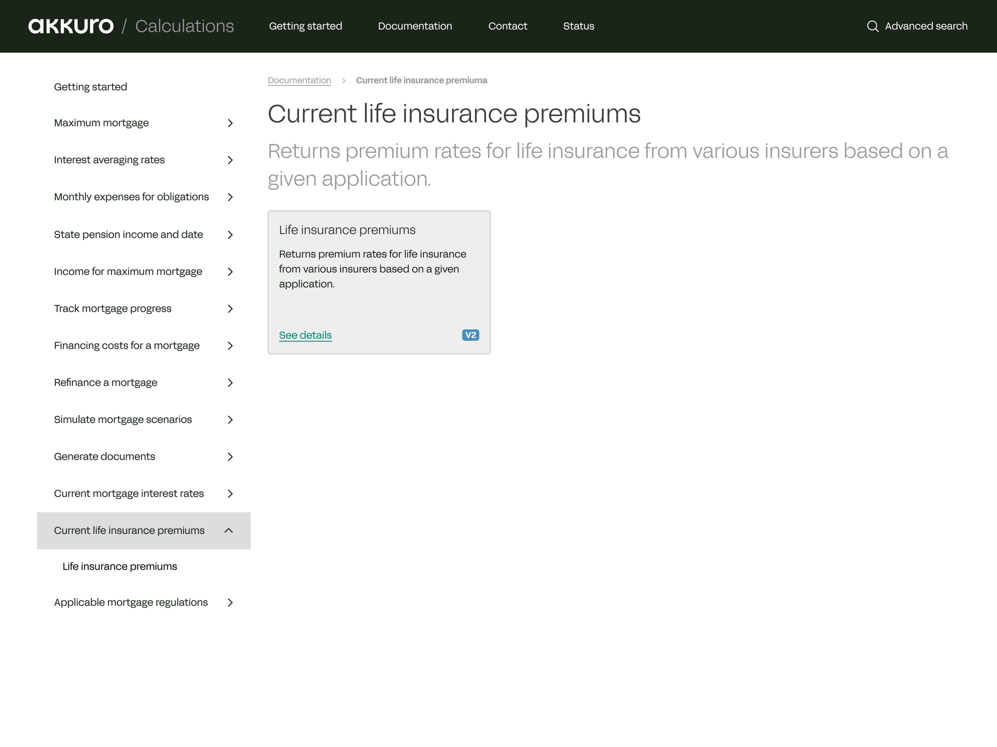 Akkuro | Calculation Engines | Insurance Calculator