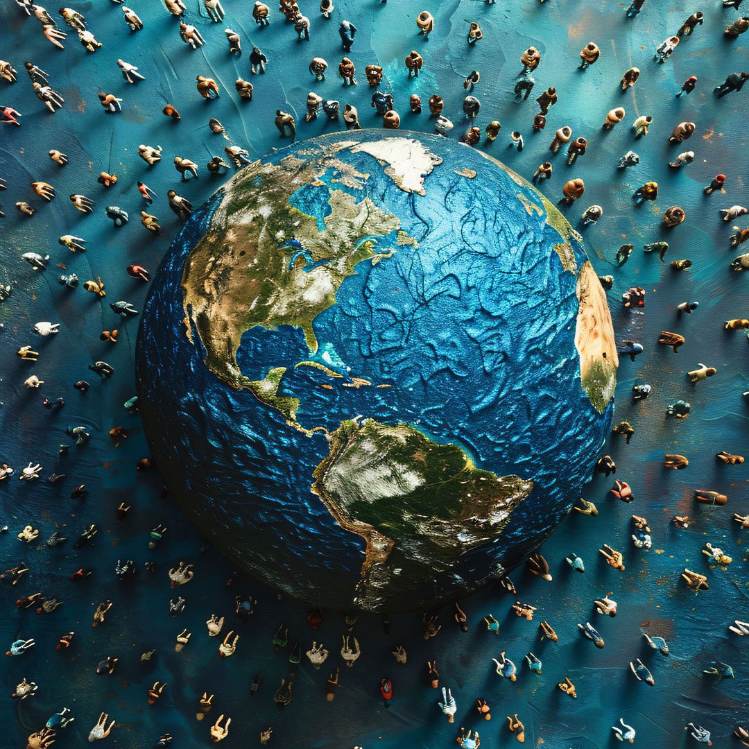 people-celebrating-world-population-day